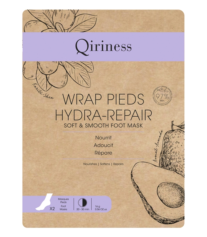 Смягчающая и разглаживающая маска для кожи стоп, натуральная формула