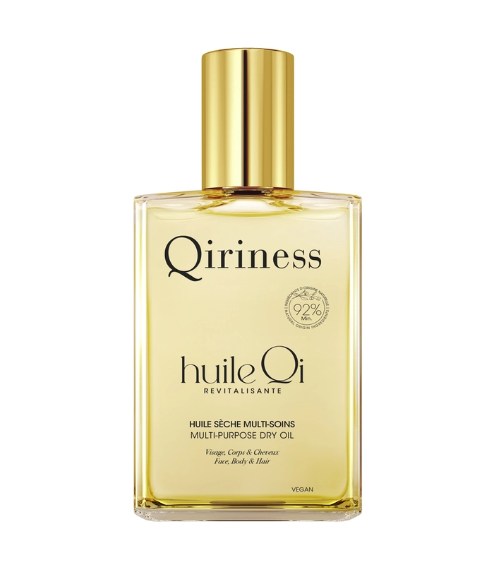 Суха олія для обличчя та тіла омолоджуюча та тонизуюча Qiriness QI Multi-purpose dry oil for face and body