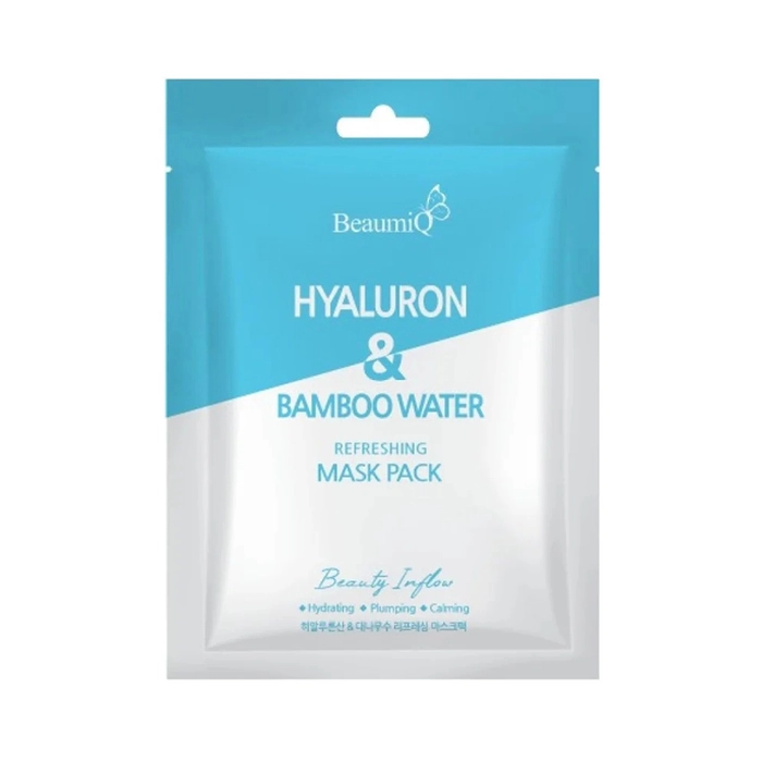 Зволожуюча  та освіжаюча маска з гіалурону та бамбукового екстракту